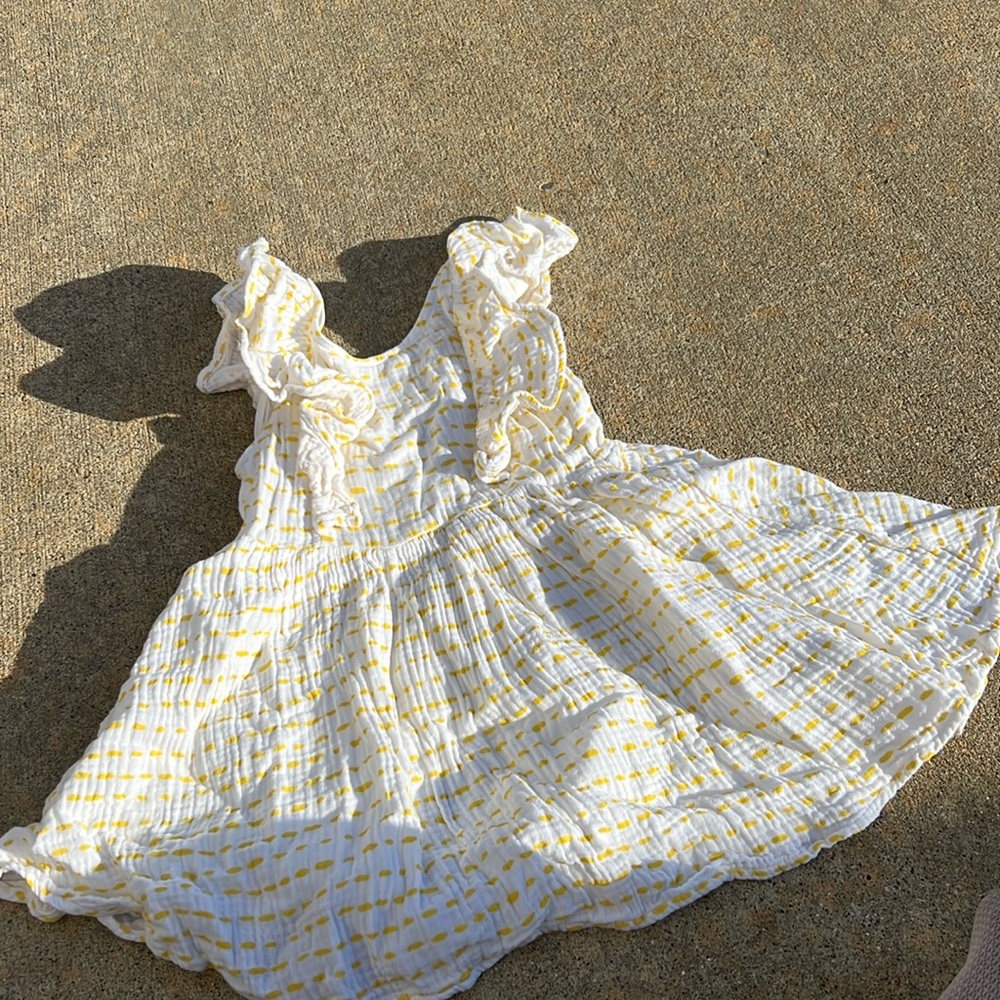 Alice + Ames Woven Gauze pinafore dress
